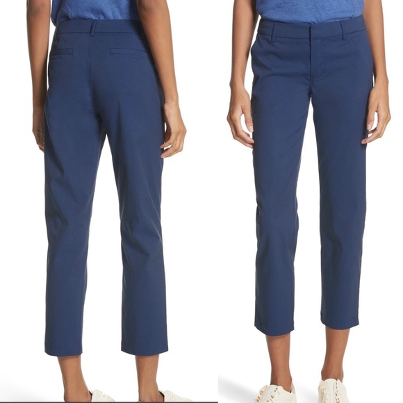 Joie Pants - NWT $228 Joie Golda Pants in Dark Navy - Size 4 Ankle Length Work Trousers